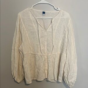 Women's Cream Blouse